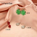 New Trendy Statement Christmas Tree Earrings For Women Santa Claus Snowman Drop Earrings Jewelry Girls Christmas Gifts daiiibabyyy