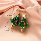 New Trendy Statement Christmas Tree Earrings For Women Santa Claus Snowman Drop Earrings Jewelry Girls Christmas Gifts daiiibabyyy