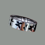 2021 New Fashion Hiphop Punk Stainless Steel Fire Butterfly Band Rings Vintage Goth Rings for Women Men Jewelry Gift daiiibabyyy