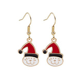 New Trendy Statement Christmas Tree Earrings For Women Santa Claus Snowman Drop Earrings Jewelry Girls Christmas Gifts daiiibabyyy