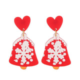 New Trendy Statement Christmas Tree Earrings For Women Santa Claus Snowman Drop Earrings Jewelry Girls Christmas Gifts daiiibabyyy