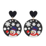 New Trendy Statement Christmas Tree Earrings For Women Santa Claus Snowman Drop Earrings Jewelry Girls Christmas Gifts daiiibabyyy