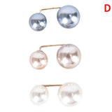 3Pcs/Set Double Pearl Pins for Women Designer Female Brooches Clothes Accessories Simulated Pearl Knit Shirt  Jewelry daiiibabyyy