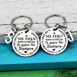 Spanish To My Son Daughter I Love You Inspirational Gift Keychain for Kids Best Gift Idea for Son Daughter Stocking Stuff Gifts daiiibabyyy